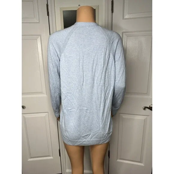 Gap Light Blue Cardigan Sweater Very Soft Medium - Picture 3 of 9
